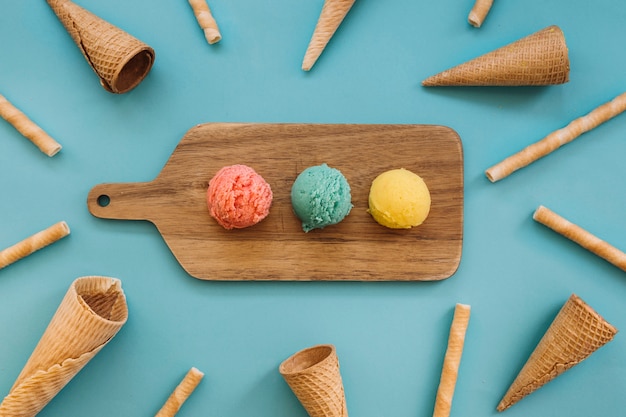 Free photo ice cream background