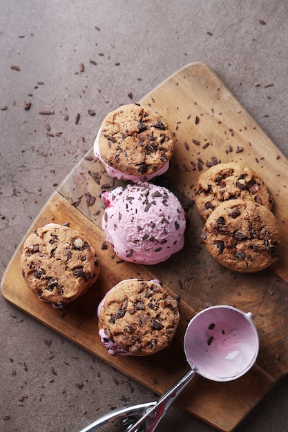 Free Photo ice cream cookies