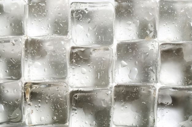 Ice cubes texture background