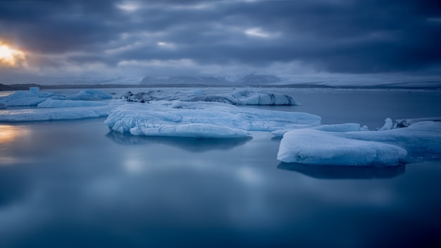 Ice on the sea