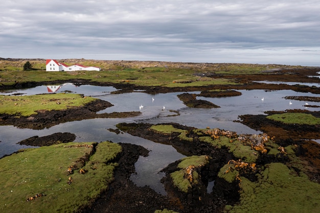 Iceland landscape of beautiful plains