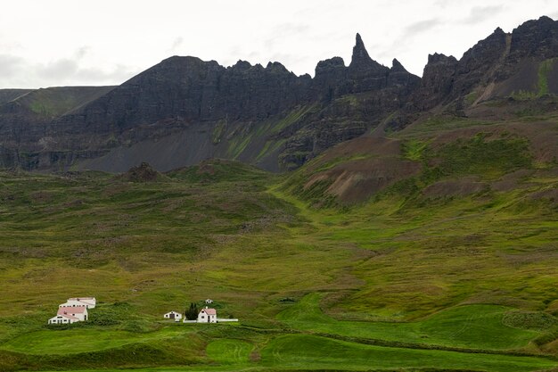 Iceland landscape of beautiful plains