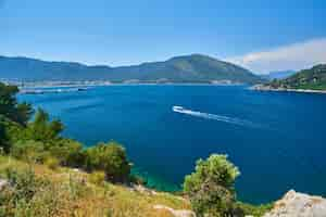 Free photo icmeler beach view in marmaris town