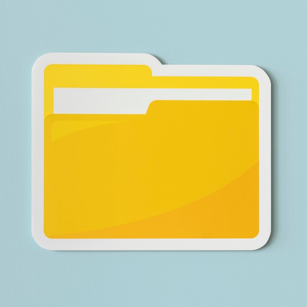 Icon of a yellow folder