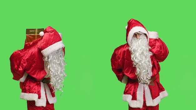 Free photo ill man in festive suit having back pain