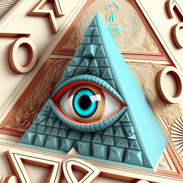 Free photo the illuminati secret society symbol