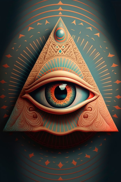 Free Photo the illuminati secret society symbol