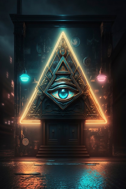 Free photo the illuminati secret society symbol