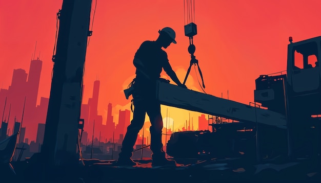 Free Photo illustration of construction site