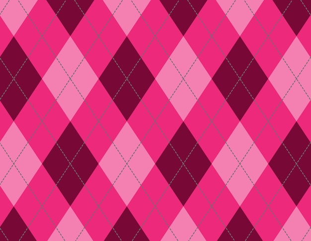 Illustration of pink and red diamond pattern