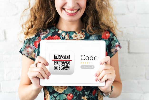 Free photo illustration of qr quick response code application