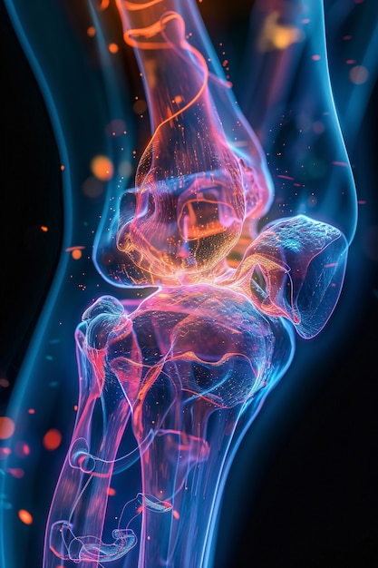 Images that simulate x-rays with neon colors