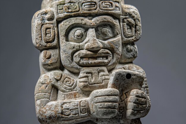 Inca and mayan design sculpted in stones