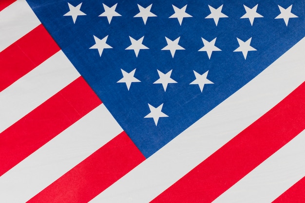 Inclined United States flag