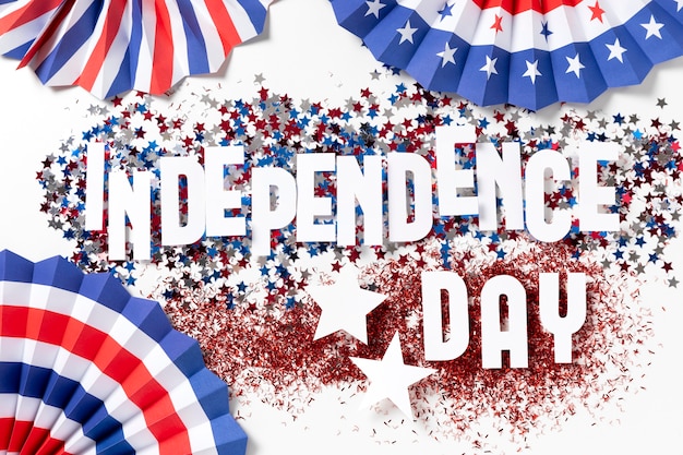 Free Photo independence day assortment with festive elements