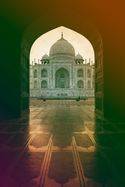 Free photo india palace tunnel view