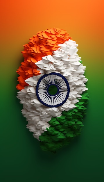 Free photo india republic day national celebration in 3d style