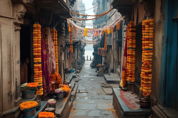 Free photo indian city scene