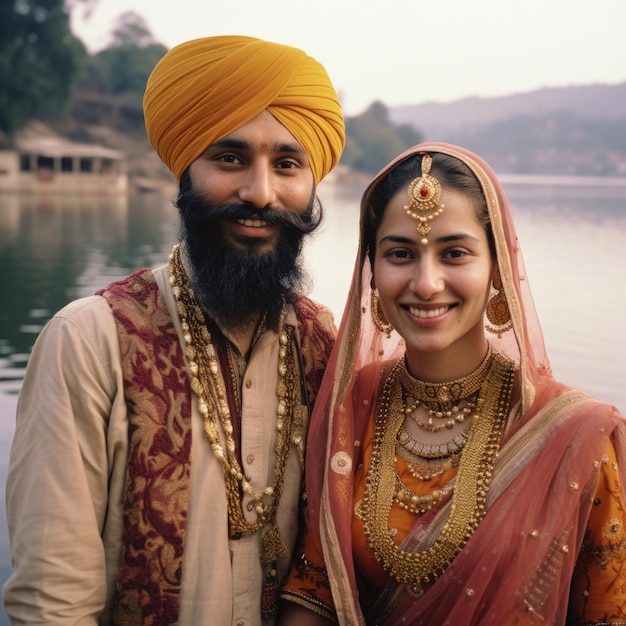 Free Photo indian couple celebrating propose day by being romantic with each other