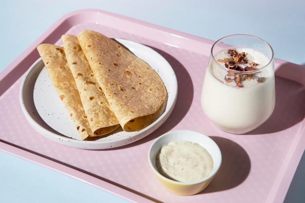 Indian delicious roti arrangement