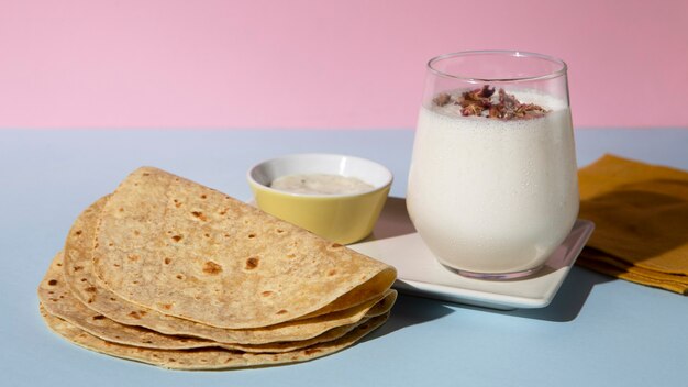 Indian delicious roti arrangement