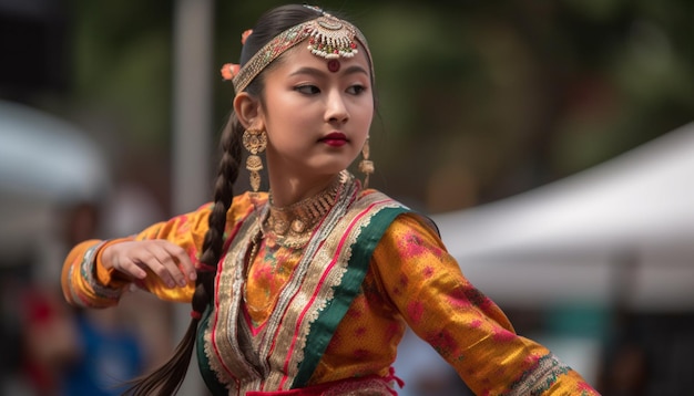 Indigenous beauty shines in traditional festival parade generated by AI