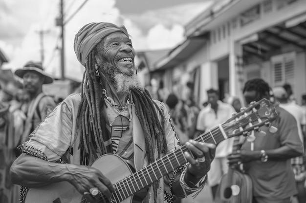 Free Photo individual with dreads rastafari movement