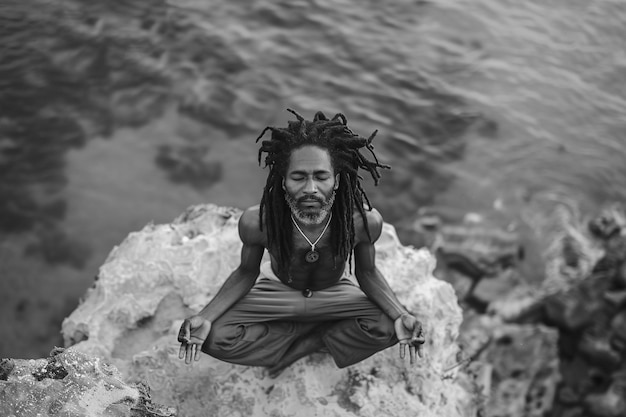 Free Photo individual with dreads rastafari movement