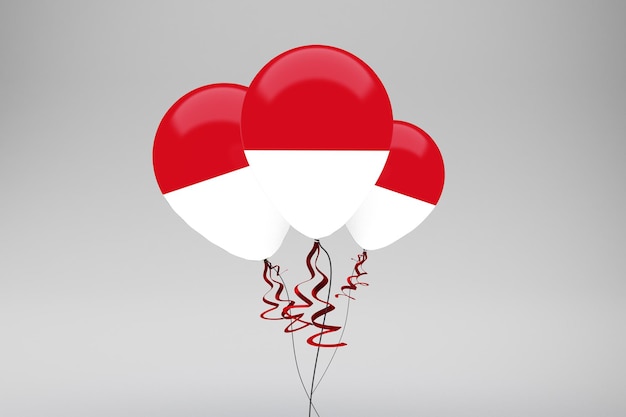 Indonesia Flag Balloons