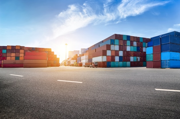 Industrial port and container yard