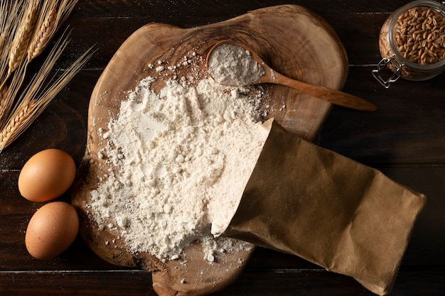 Ingredient bag full of flour