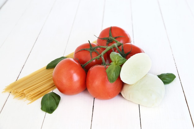 Ingredients for cooking pasta