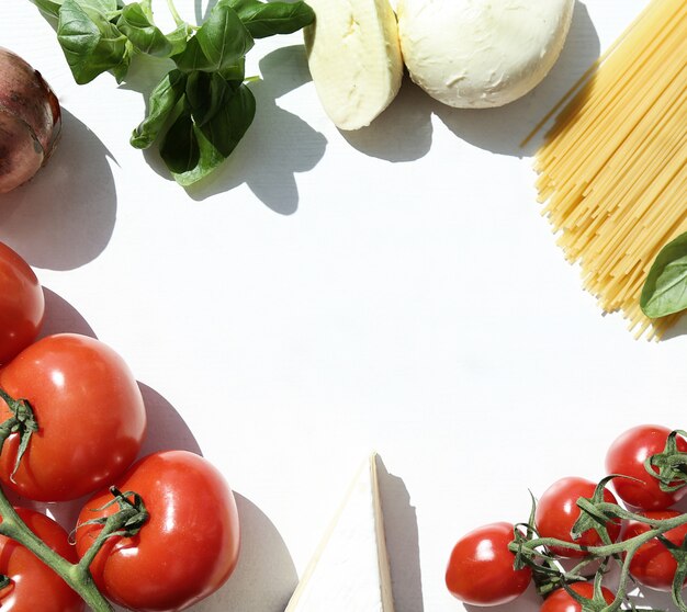 Ingredients for cooking pasta