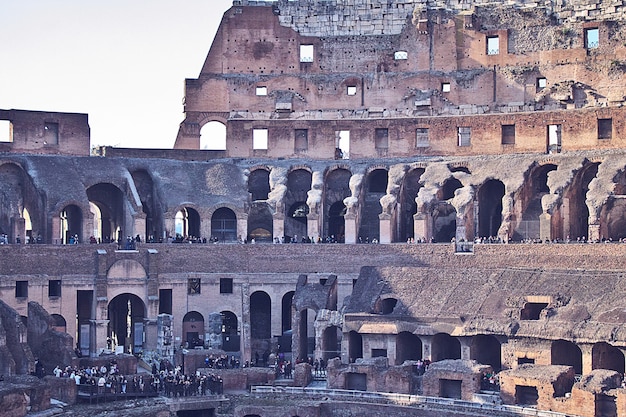 Inside of coliseum rome