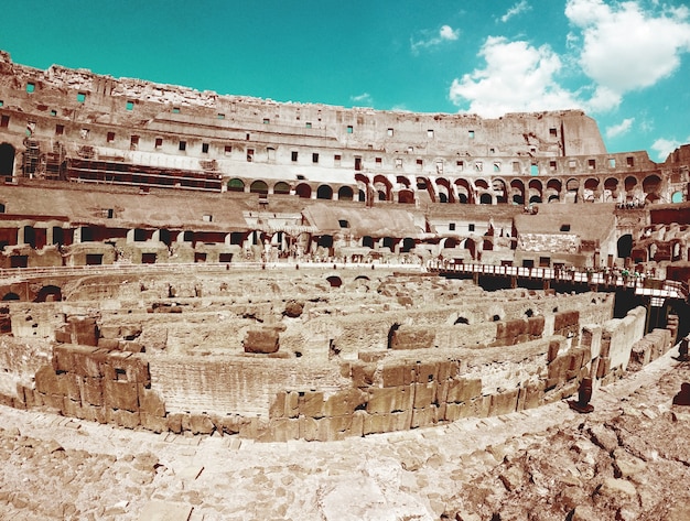 Inside the roman colosseum