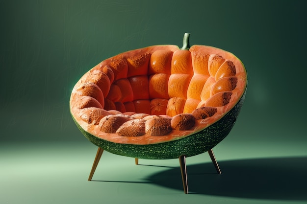 Interior decor and furniture inspired by fruits and vegetables