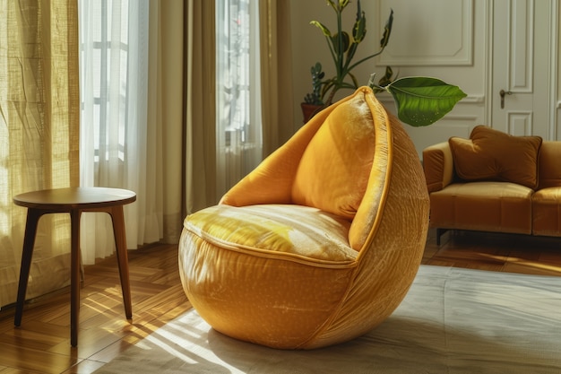 Free photo interior decor and furniture inspired by fruits and vegetables