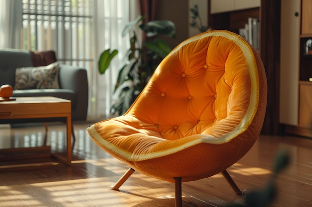 Free Photo interior decor and furniture inspired by fruits and vegetables