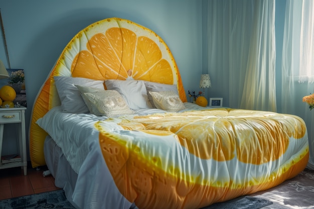 Free photo interior decor and furniture inspired by fruits and vegetables