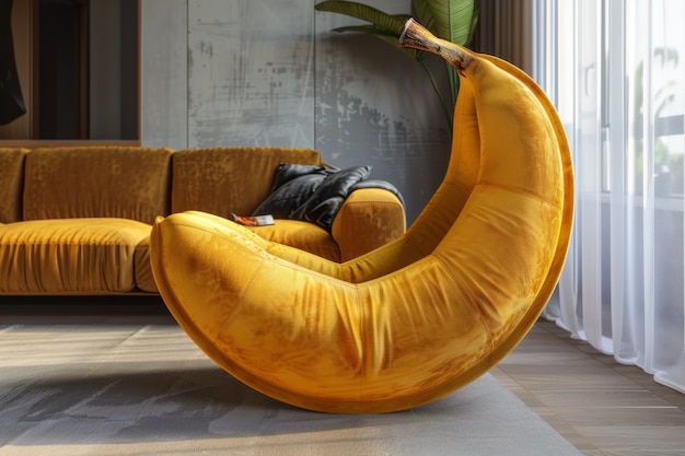 Free photo interior decor and furniture inspired by fruits and vegetables