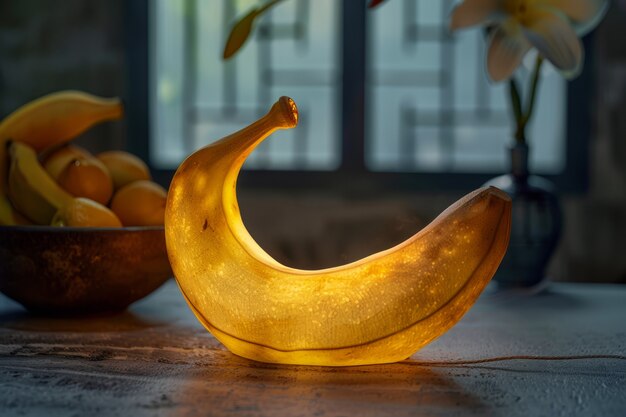 Interior decor lamp inspired by fruit