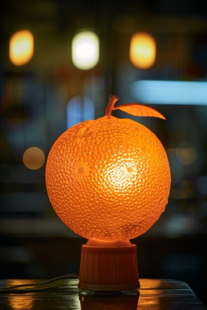 Interior decor lamp inspired by fruit