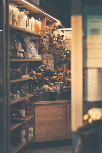 Free Photo interior of a flower shop