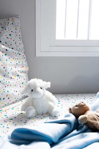 Free Photo interior of kids room decoration with toys