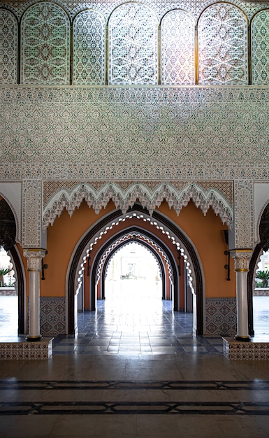 Free photo the interior of the room is in a traditional oriental style with many details