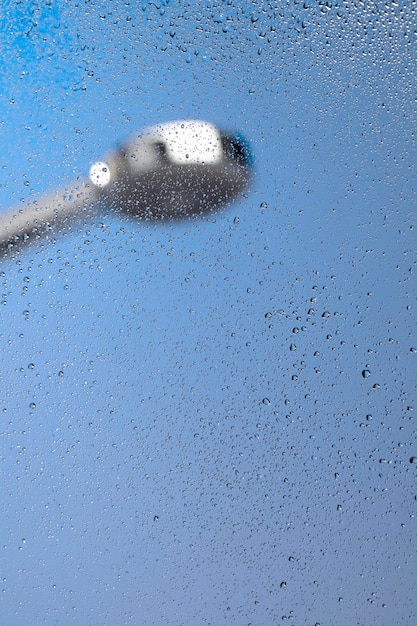 Interior shower head without water