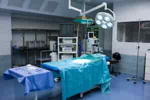 Free photo interior view of operating room