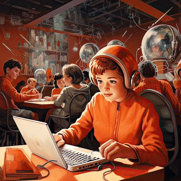 Free photo international day of education in futuristic style