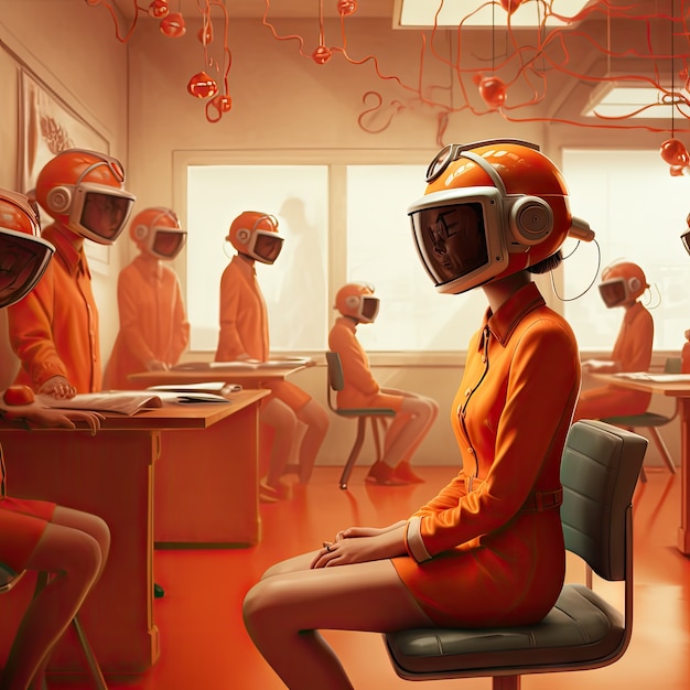 Free photo international day of education in futuristic style