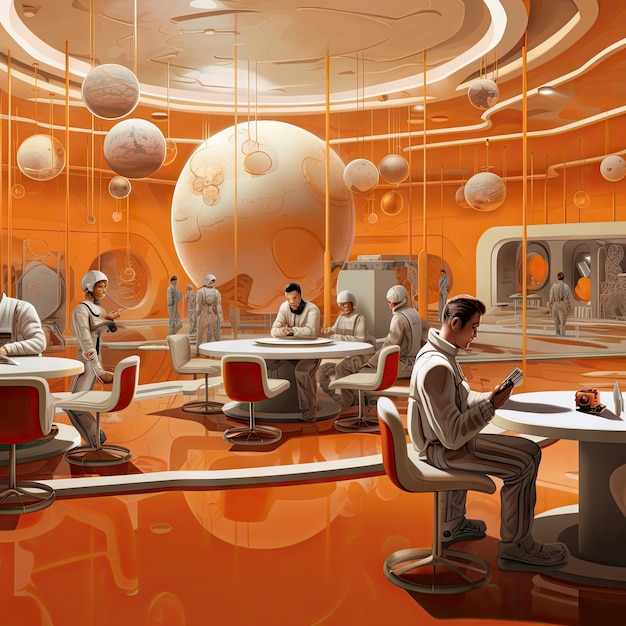 Free photo international day of education in futuristic style